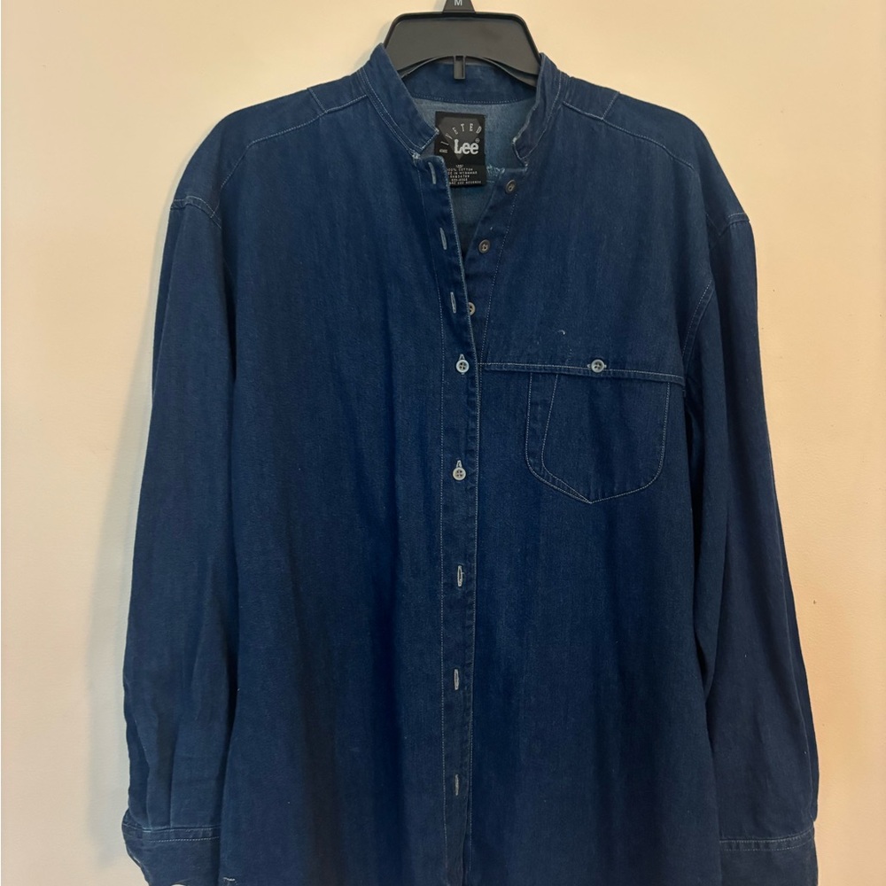 Lee Dark Blue Denim Shirt
